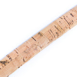 Natural 15mm Flat Cork Cord with Cotton Core - Double-Sided Eco Leather Alternative (10m Roll)