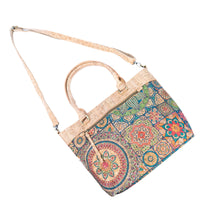 Printed Cork Crossbody & Handbag: Versatile Style