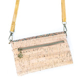 Printed Cork Foldable Crossbody Bag