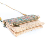 Printed Cork Foldable Crossbody Bag