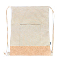 Eco-Friendly Cotton and Cork Drawstring Bag