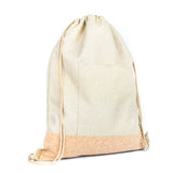 Eco-Friendly Cotton and Cork Drawstring Bag