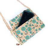 Women's Horizontal Cork Phone Bag