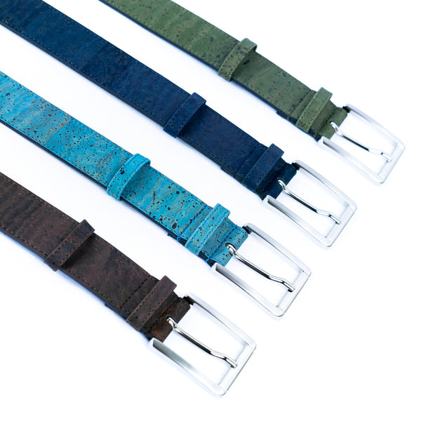 Handcrafted Men's Cork Belt - Vegan-Friendly, Sustainable Fashion Accessory L-1039