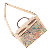 Women's Printed Cork Handbag & Crossbody Bag