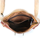 Women's Cork Zipper Bag | Vegan Leather