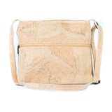 Women's Cork Zipper Bag | Vegan Leather