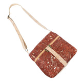 Women's Cork Zipper Bag | Vegan Leather