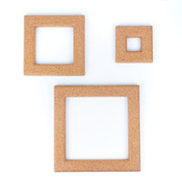 Sustainable Style Meets Functionality: 3-Piece Modular Cork Trivet Set L-1056