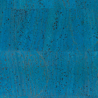 Deep Ocean Blue Cork Fabric