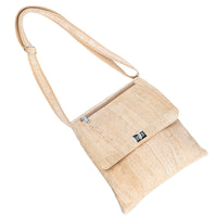 Natural Cork Crossbody Bag with Adjustable Strap