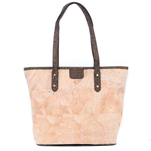 Natural Cork Women's Tote Bag - Spacious, Minimalist, and Sustainable BAG-2313