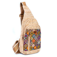 Printed Cork Women's Chest Bag Sling Bag BAGD-566