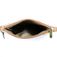 Sustainable Statement Piece: Floral Double-Zip Cork Crossbody