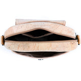 Multi-Pocket Cork Crossbody: 3 Straps & Organized (9.5" x 7.5")