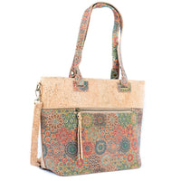 Printed Cork Women's Tote Bag BAGD-567