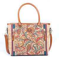 Printed Cork Women’s Handbag with Adjustable Strap BAGD-578