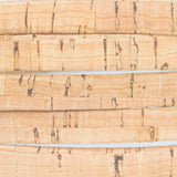 Natural Rustic 10mm Flat Cork Cord - Wide Eco Leather Alternative (10m Roll)