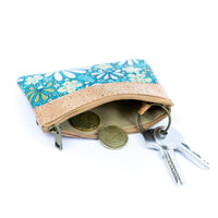 Chic Printed Cork Mini Wallet: Eco-Friendly Style BAG-2316