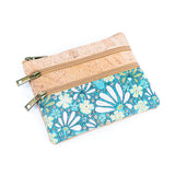 Triple Zip Cork Mini Wallet