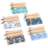 Triple Zip Cork Mini Wallet