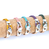 Sustainable Style with a Pop of Color: Handmade Cork Bracelet