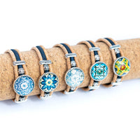 Cork Leather Portuguese women's bracelet BR-502-MIX-5