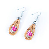 Colourful Handmade Cork Earrings