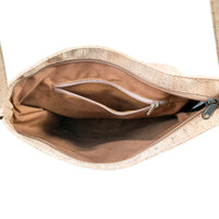 The Double Zip Cork Crossbody Bag
