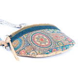 Mandala Magic Chest Bag: Cork and Cotton Fusion