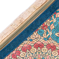 Mandala Magic Chest Bag: Cork and Cotton Fusion