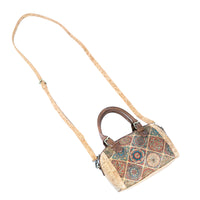 Mini Crossbody & Handheld Cork Bag with Removable Strap