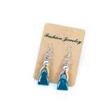 Bohemian Harmony: Cork and Ceramic Earrings