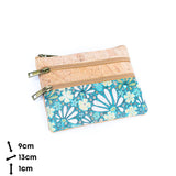 Triple Zip Cork Mini Wallet
