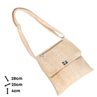 Natural Cork Crossbody Bag with Adjustable Strap