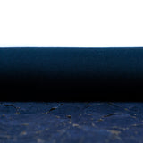 Deep Blue With Gold 0.81Mm Thick Cork Fabric Black Backing Cof-542 Cork Fabric