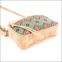 Eco-Friendly Vegan cork Purse with Front Zipper Pocket BAGD-602 Flash Sales