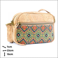 Eco-Friendly Vegan cork Purse with Front Zipper Pocket BAGD-602 Flash Sales
