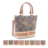 Natural Cork Tote Bag with PU Accents