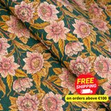 Floral Elegance Cork Fabric