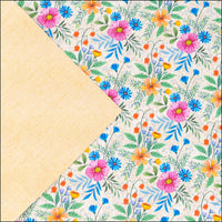 Multicolor Floral Cork Fabric COF-632 cork fabric