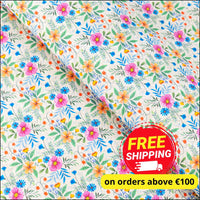 Multicolor Floral Cork Fabric COF-632 cork fabric