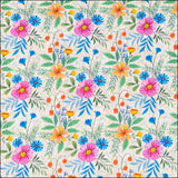 Multicolor Floral Cork Fabric COF-632 cork fabric