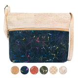 Front View of Natural Cork Women's Crossbody Bag