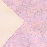 Pink Cork Fabric In Block Style With Beige Backing 0.74 Thickness Cof - 532 - A Cork Fabric