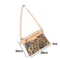 Cork and Coffee Bean Crossbody Bag and Clutch BAG-2290