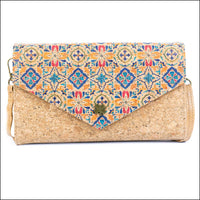 Women’s Cork Phone Crossbody Bag – Printed Vegan Envelope Purse BAGD-599 B Flash Sales