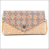 Women’s Cork Phone Crossbody Bag – Printed Vegan Envelope Purse BAGD-599 E Flash Sales