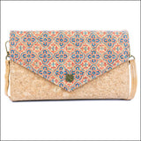 Women’s Cork Phone Crossbody Bag – Printed Vegan Envelope Purse BAGD-599 E Flash Sales