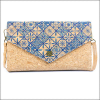 Women’s Cork Phone Crossbody Bag – Printed Vegan Envelope Purse BAGD-599 F Flash Sales